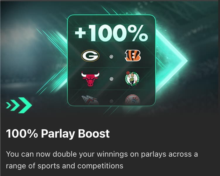 Parlay boost promotion at Bet365